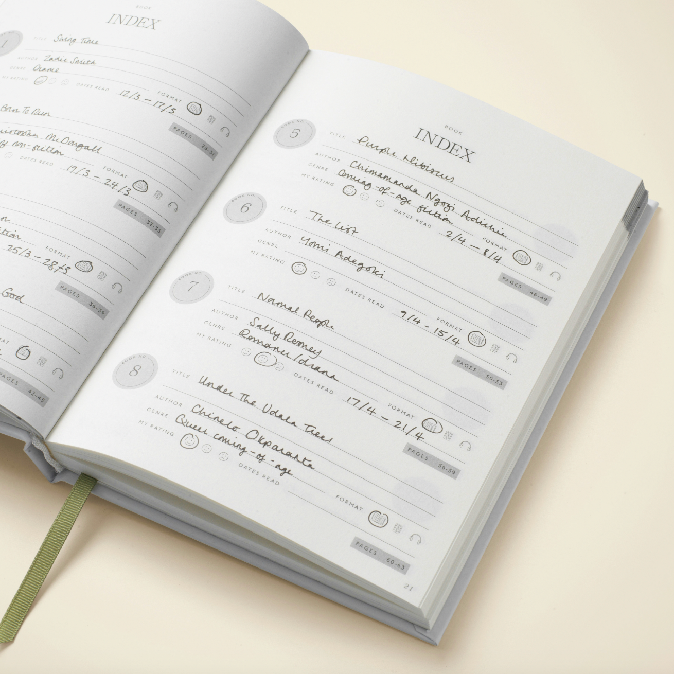 Service95 x Papier Reading Journal